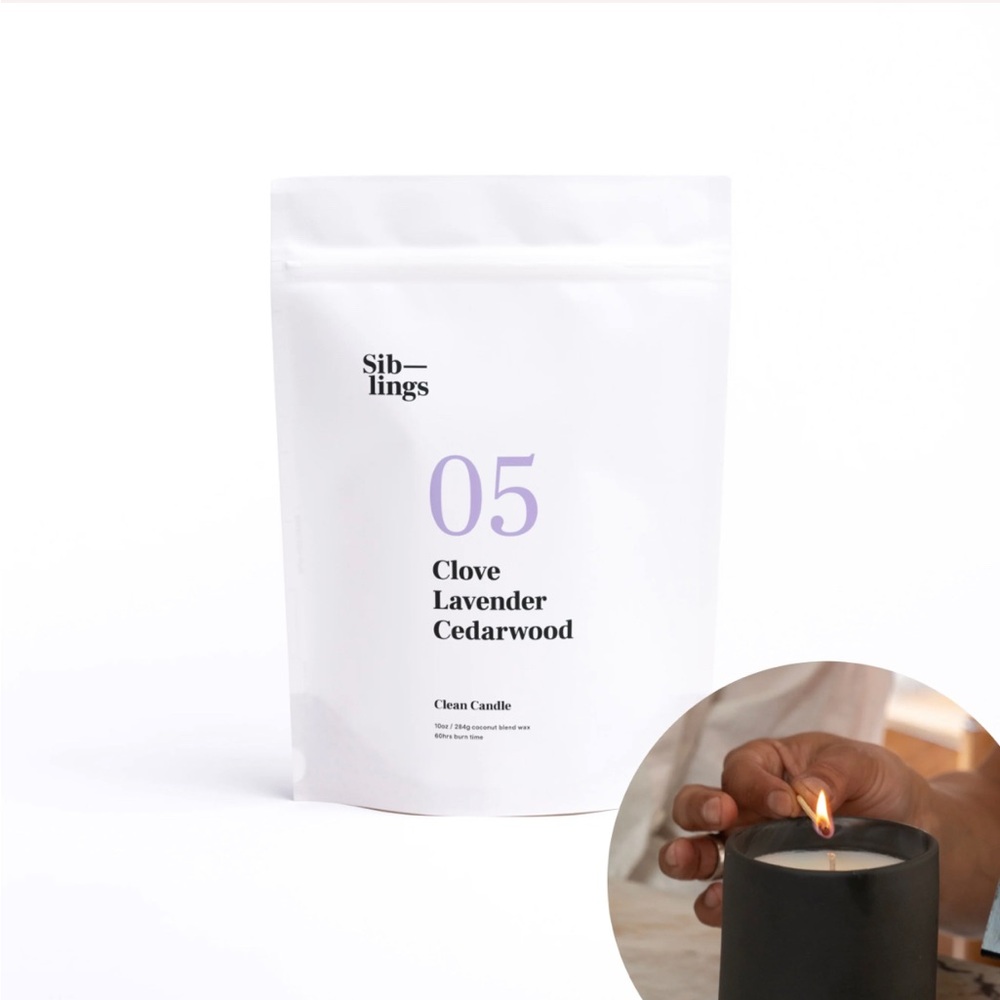 Brand new Siblings No 05 — Clove, Lavender, Cedarwood Candle Kit